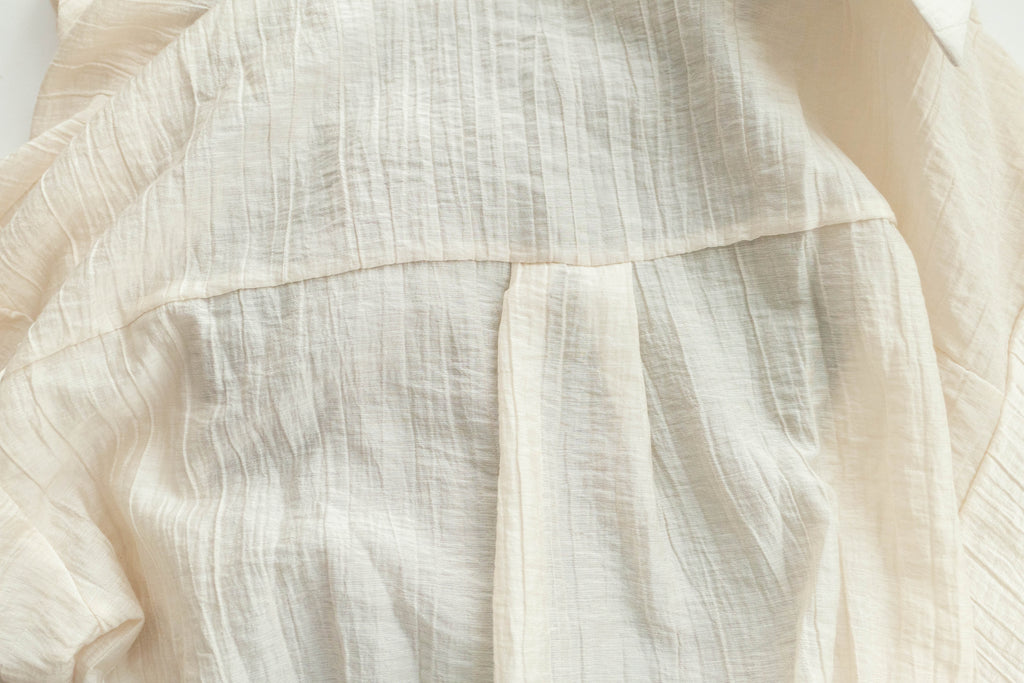 Vest Shirt 假兩件可露肩泡泡恤衫連背心, Shirt/ TP8905