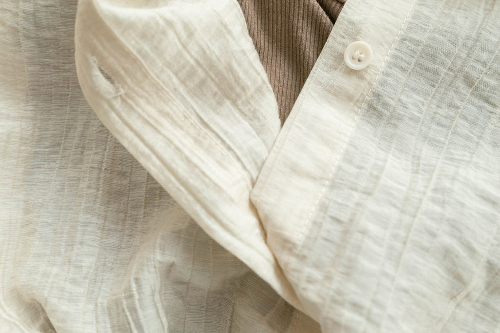Vest Shirt 假兩件可露肩泡泡恤衫連背心, Shirt/ TP8905