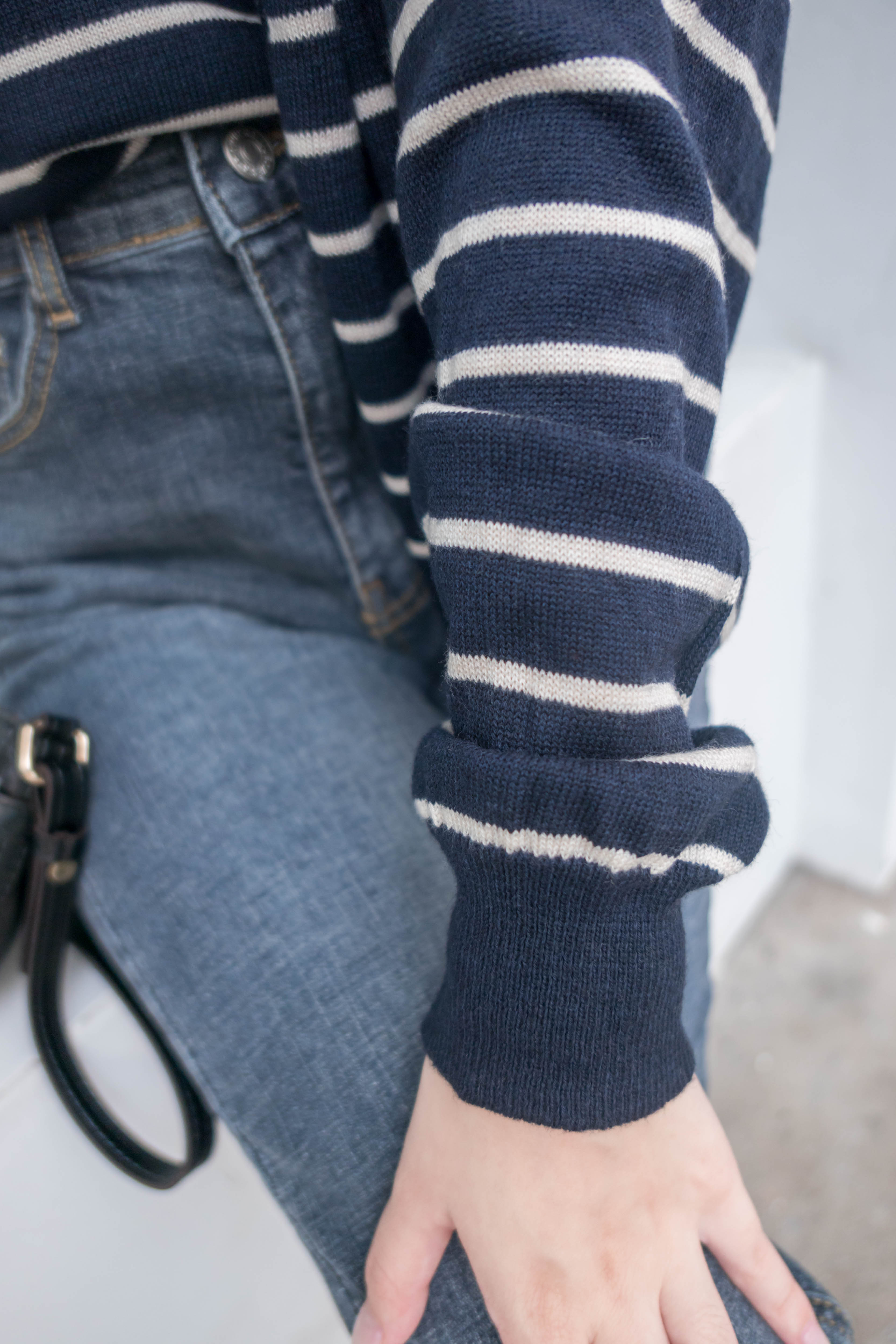 Stripe Set 棉線料平領吊帶連外套, Set/ TP8902 (ivory sold out)