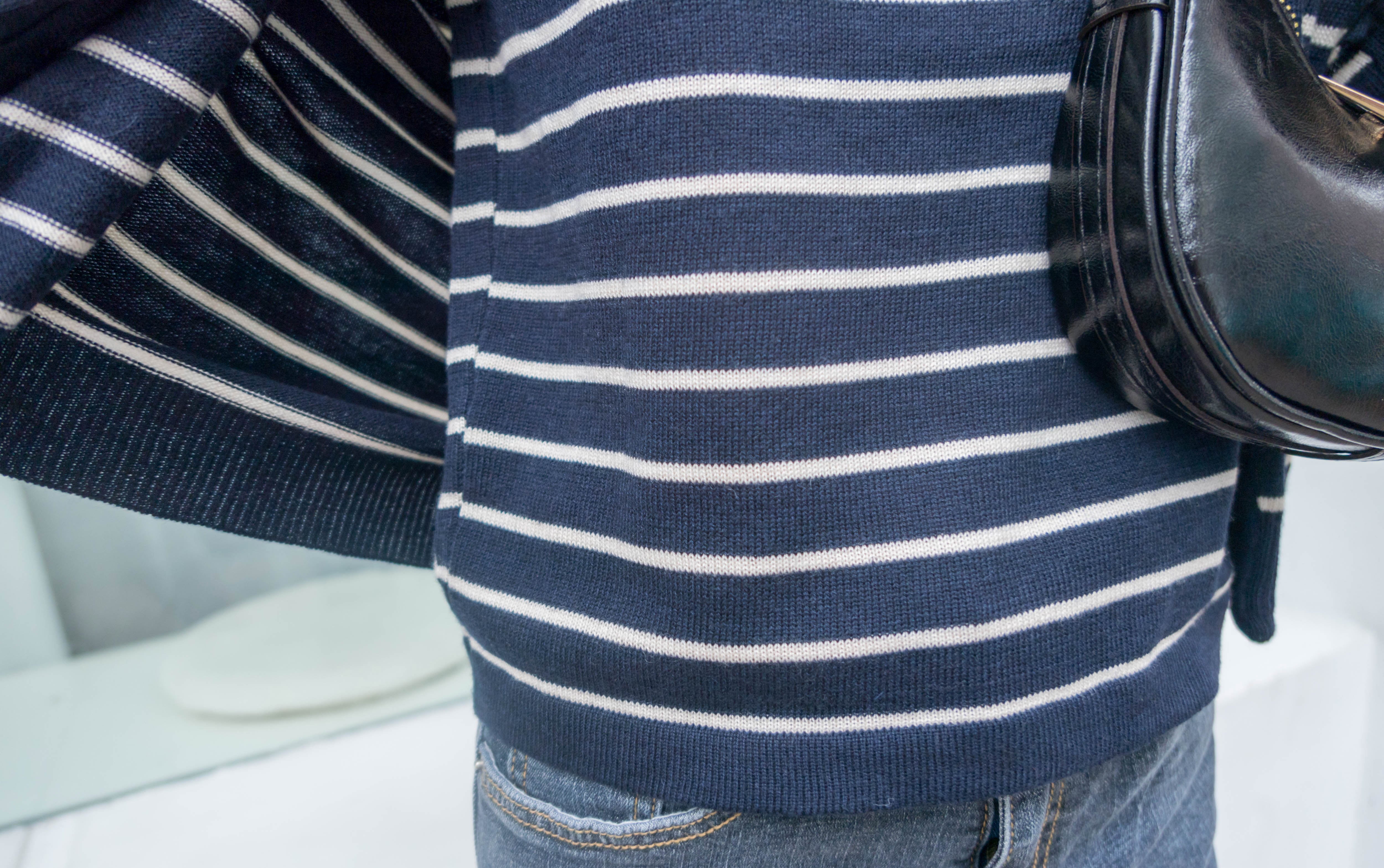 Stripe Set 棉線料平領吊帶連外套, Set/ TP8902 (ivory sold out)