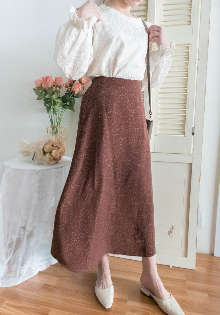 Daisy Lace 蕾絲小花連裡布花邊上衣, Blouse/ BU8979 (不設訂貨款)