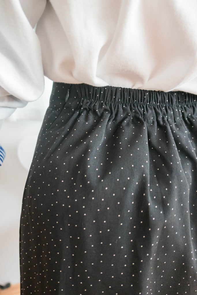 Snow Dot 雪花點點微光澤傘長裙, Skirt/ SK8743 (brown sold out)
