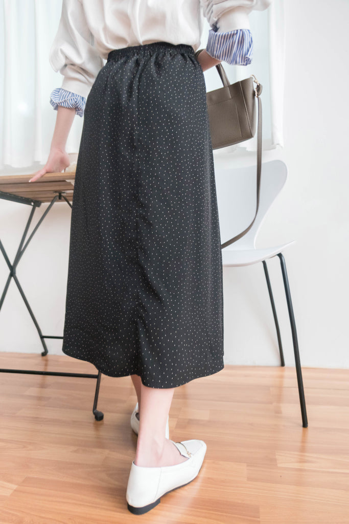 Snow Dot 雪花點點微光澤傘長裙, Skirt/ SK8743 (brown sold out)