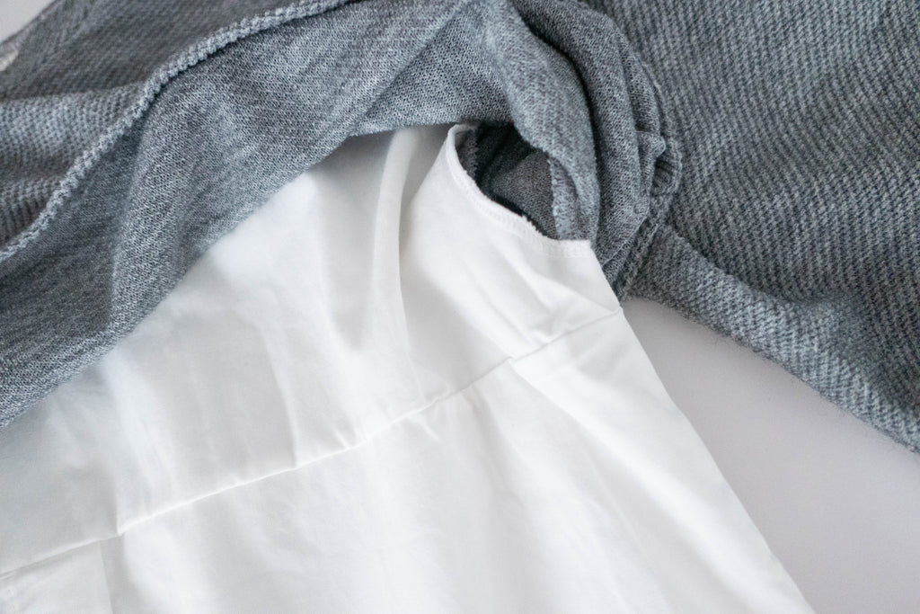 Crop Shirt 假兩件短線衫拼恤衫, Top/ TP8898 (Ivory sold out)
