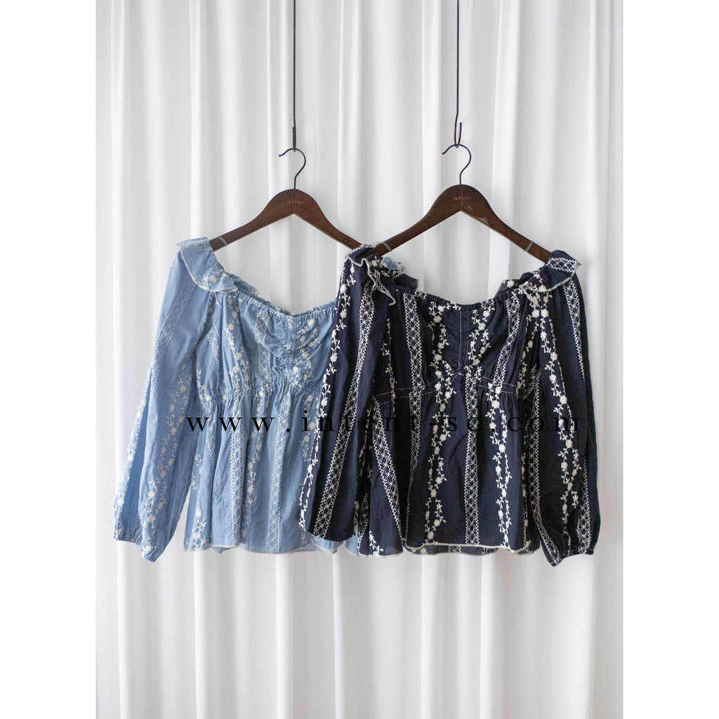 Ethnic 民族繡花修腰傘形上衣, Blouse/ BU8978 (不設訂貨款)
