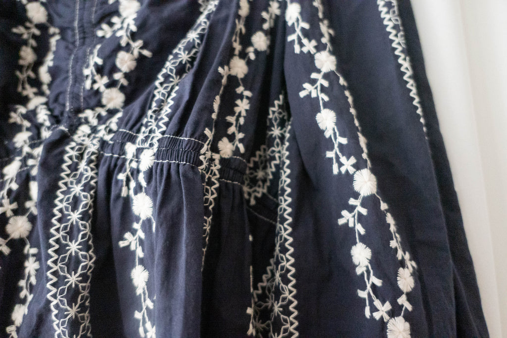 Ethnic 民族繡花修腰傘形上衣, Blouse/ BU8978 (不設訂貨款)