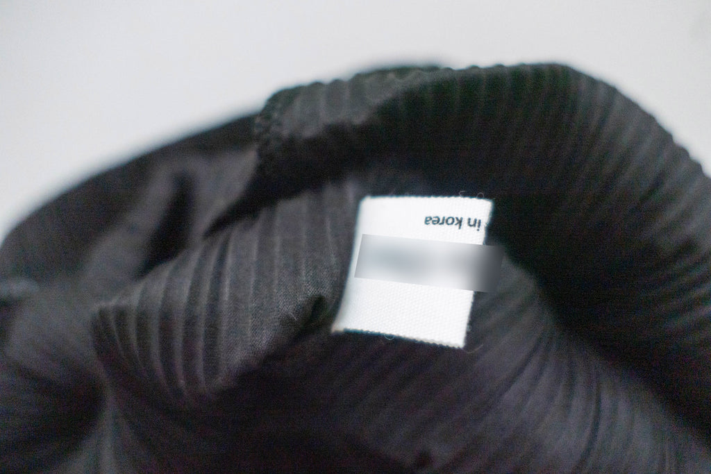 Black Pleated 黑色百褶垂感修腳長褲, Pants/ PT8395