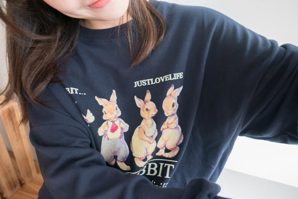 Petter Rabbit 深藍色彼得兔舒適衛衣, Top/ TP8911