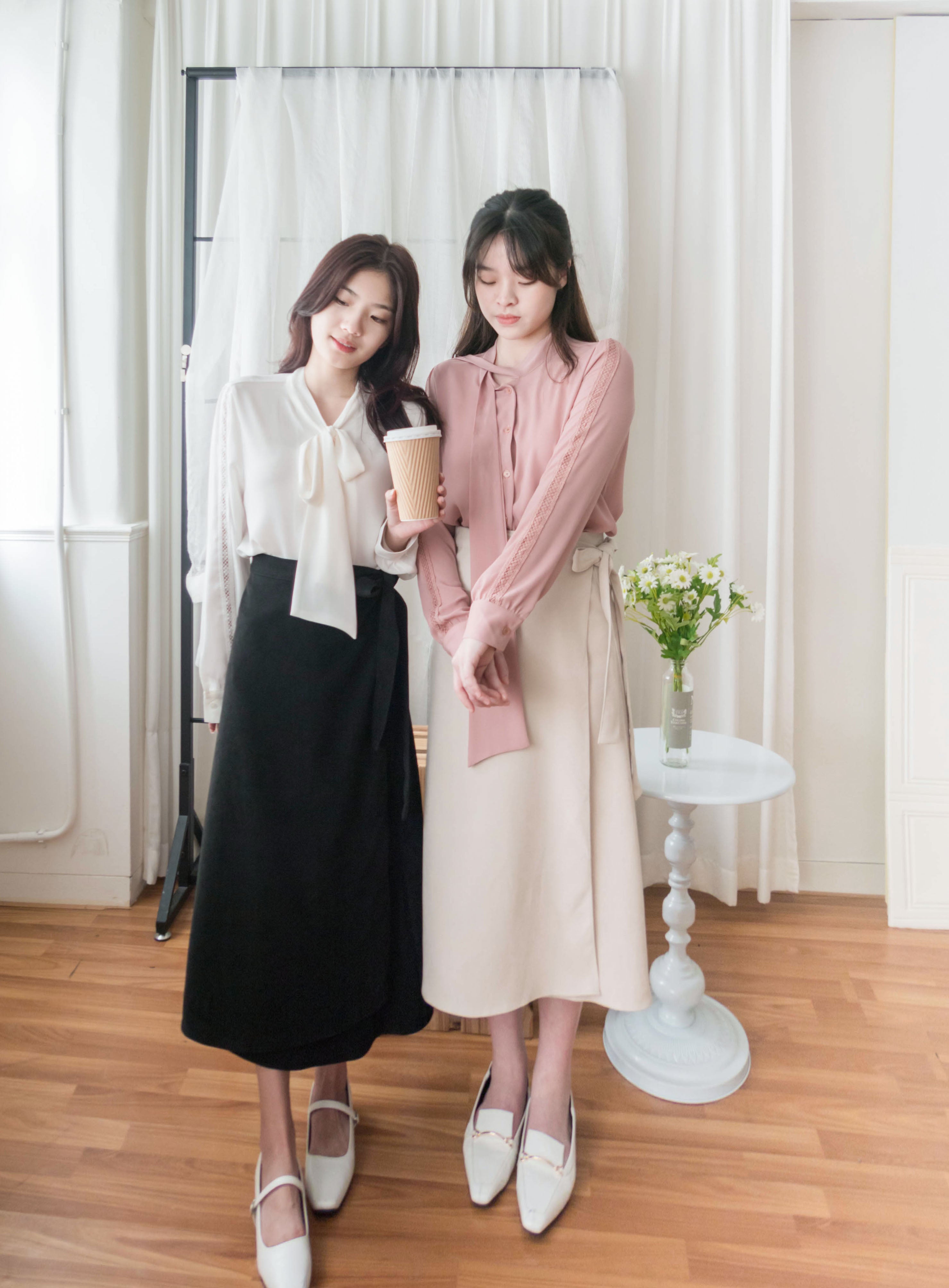 Slim Waist 包裹式穿著微A形顯瘦半身裙, Dress/ SK8748