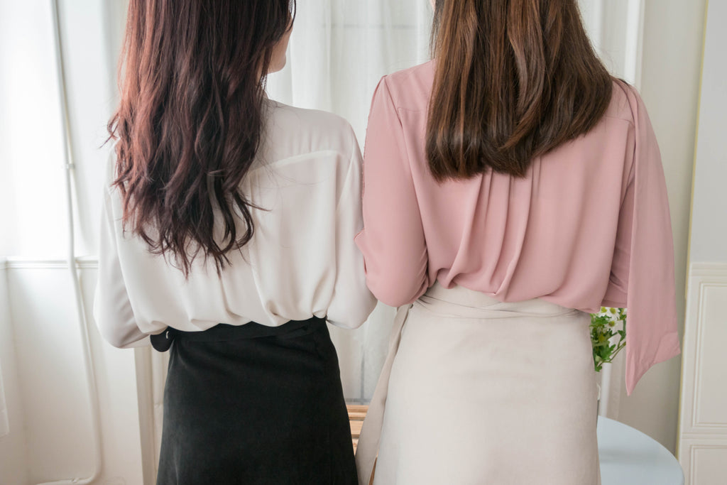 Slim Waist 包裹式穿著微A形顯瘦半身裙, Dress/ SK8748