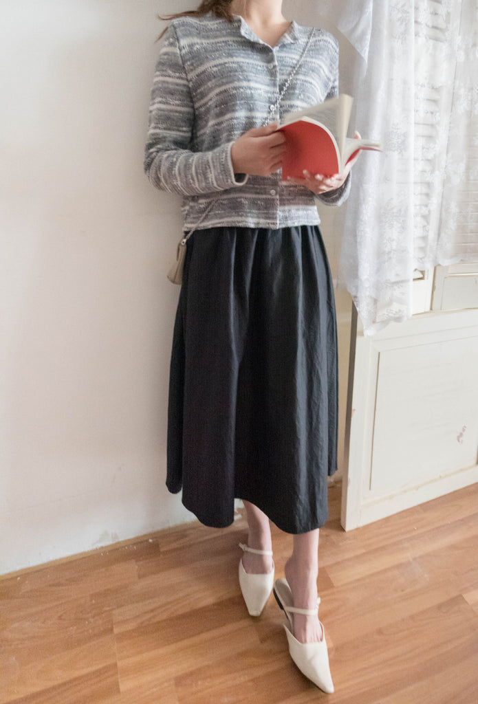 Knit Pattern 舒適織紋混色(白色Lace)合身上衣或外套, Top or Outer/ TP8910