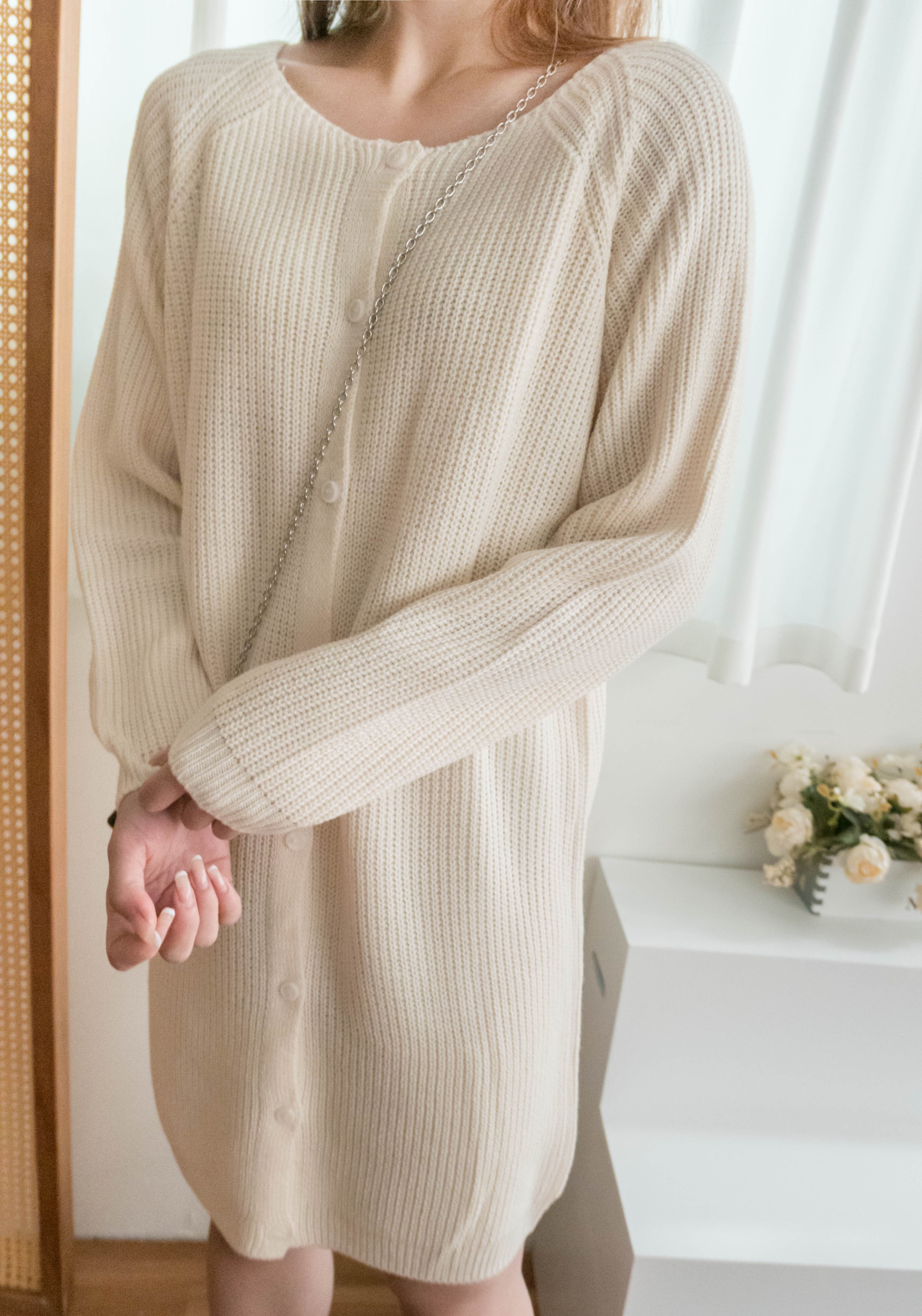 TKnit 入膊線顯瘦慵懶氣質針織連身裙或外套, Dress/ DS9340