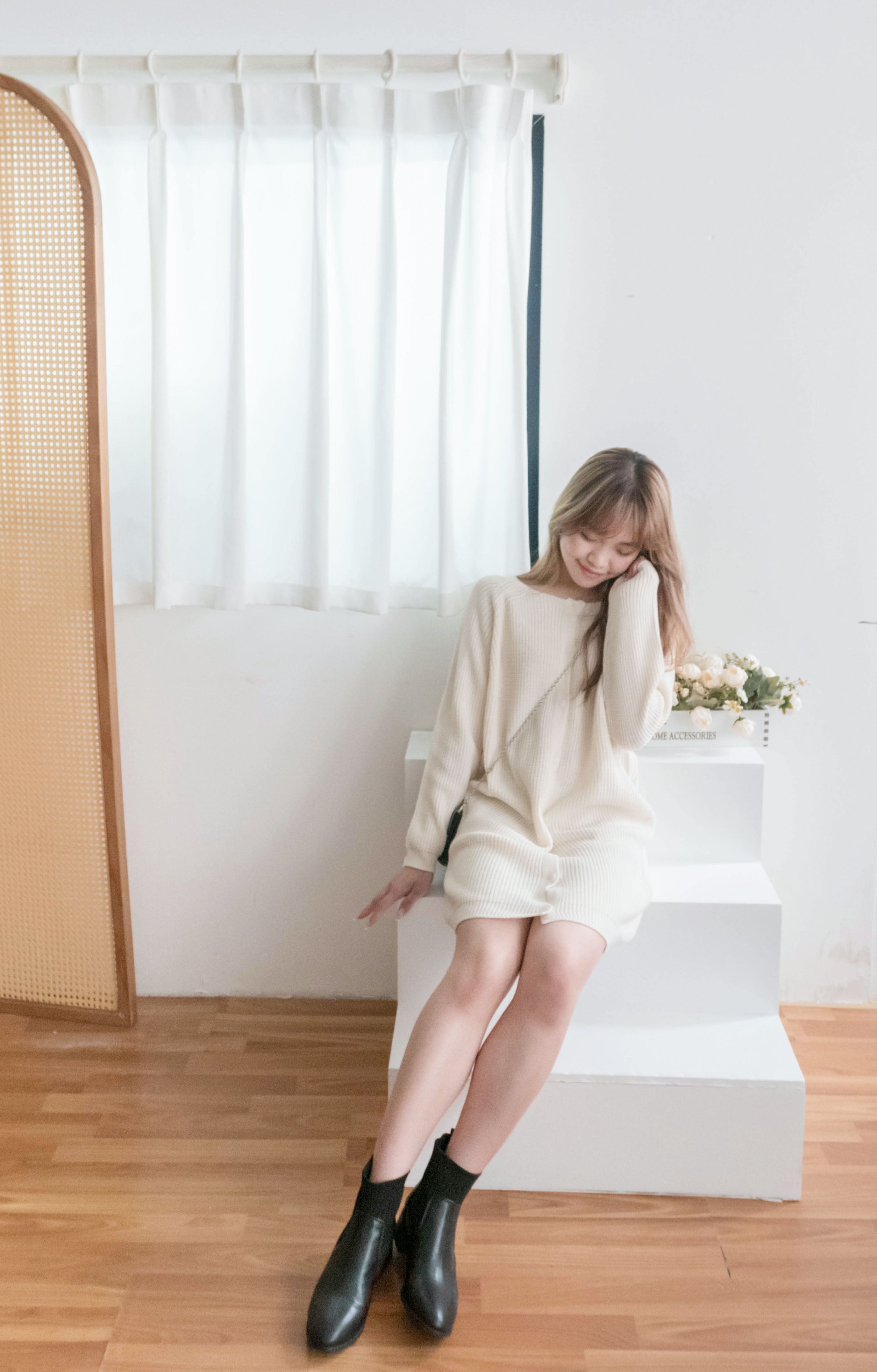 TKnit 入膊線顯瘦慵懶氣質針織連身裙或外套, Dress/ DS9340