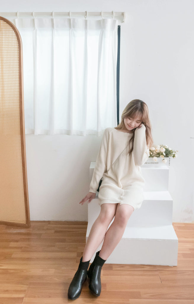 TKnit 入膊線顯瘦慵懶氣質針織連身裙或外套, Dress/ DS9340