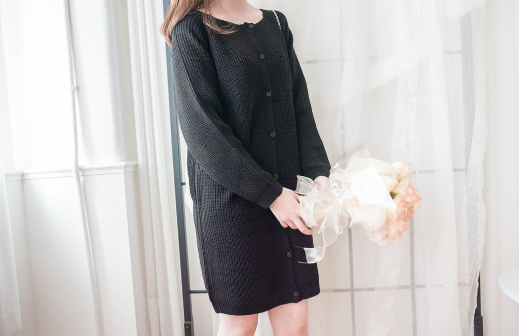 TKnit 入膊線顯瘦慵懶氣質針織連身裙或外套, Dress/ DS9340