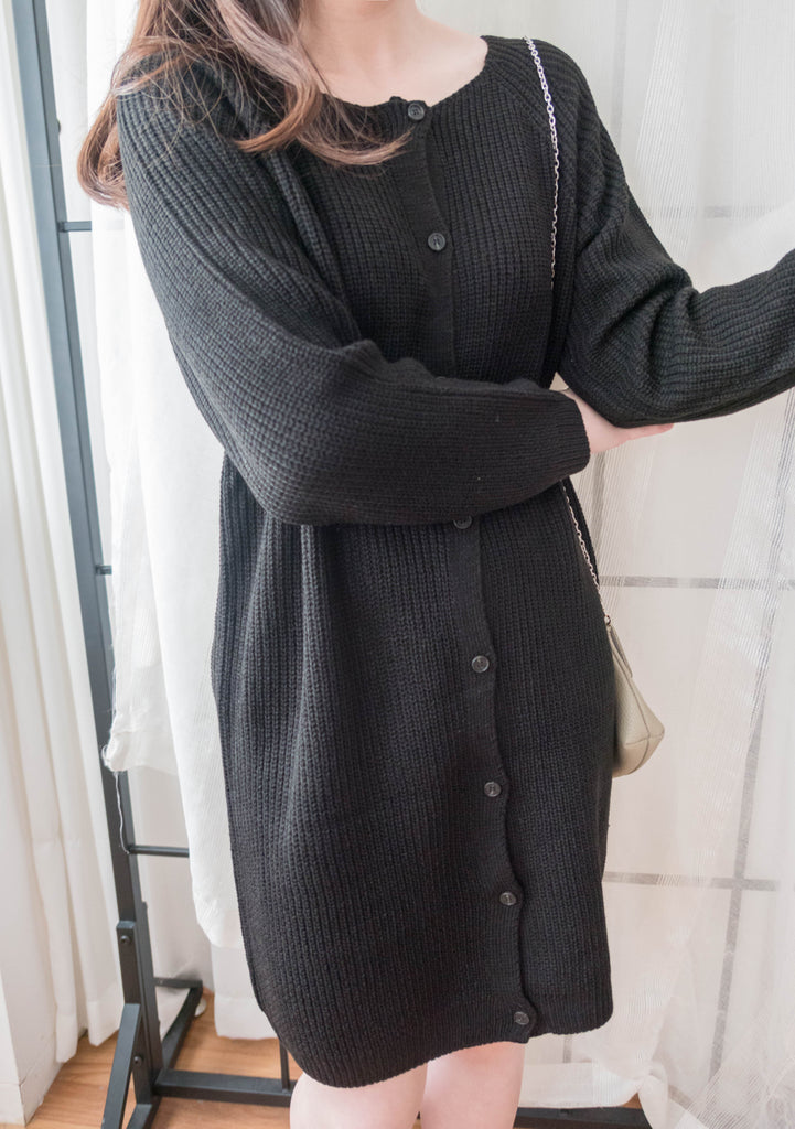 TKnit 入膊線顯瘦慵懶氣質針織連身裙或外套, Dress/ DS9340