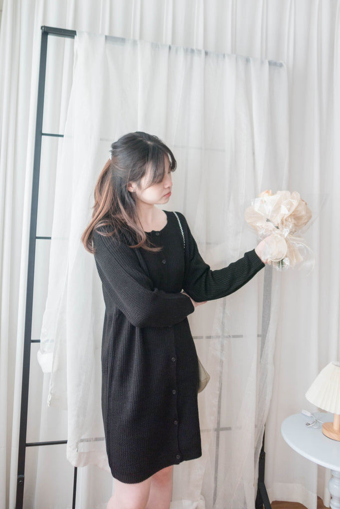 TKnit 入膊線顯瘦慵懶氣質針織連身裙或外套, Dress/ DS9340