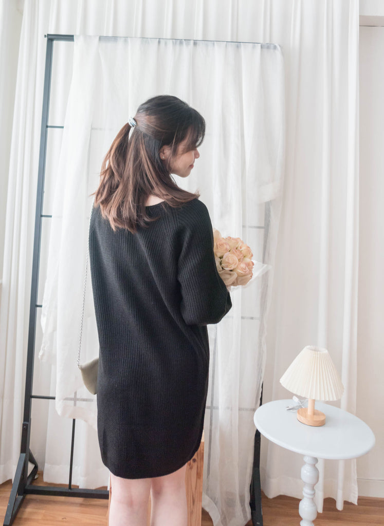 TKnit 入膊線顯瘦慵懶氣質針織連身裙或外套, Dress/ DS9340