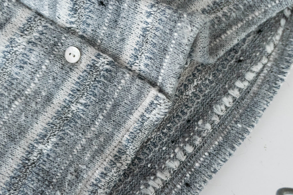 Knit Pattern 舒適織紋混色(白色Lace)合身上衣或外套, Top or Outer/ TP8910