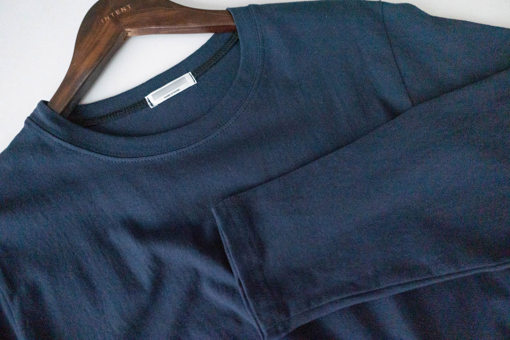 Navy Twist 深藍色側扭紋舒適棉質連身裙, Dress/ DS9356