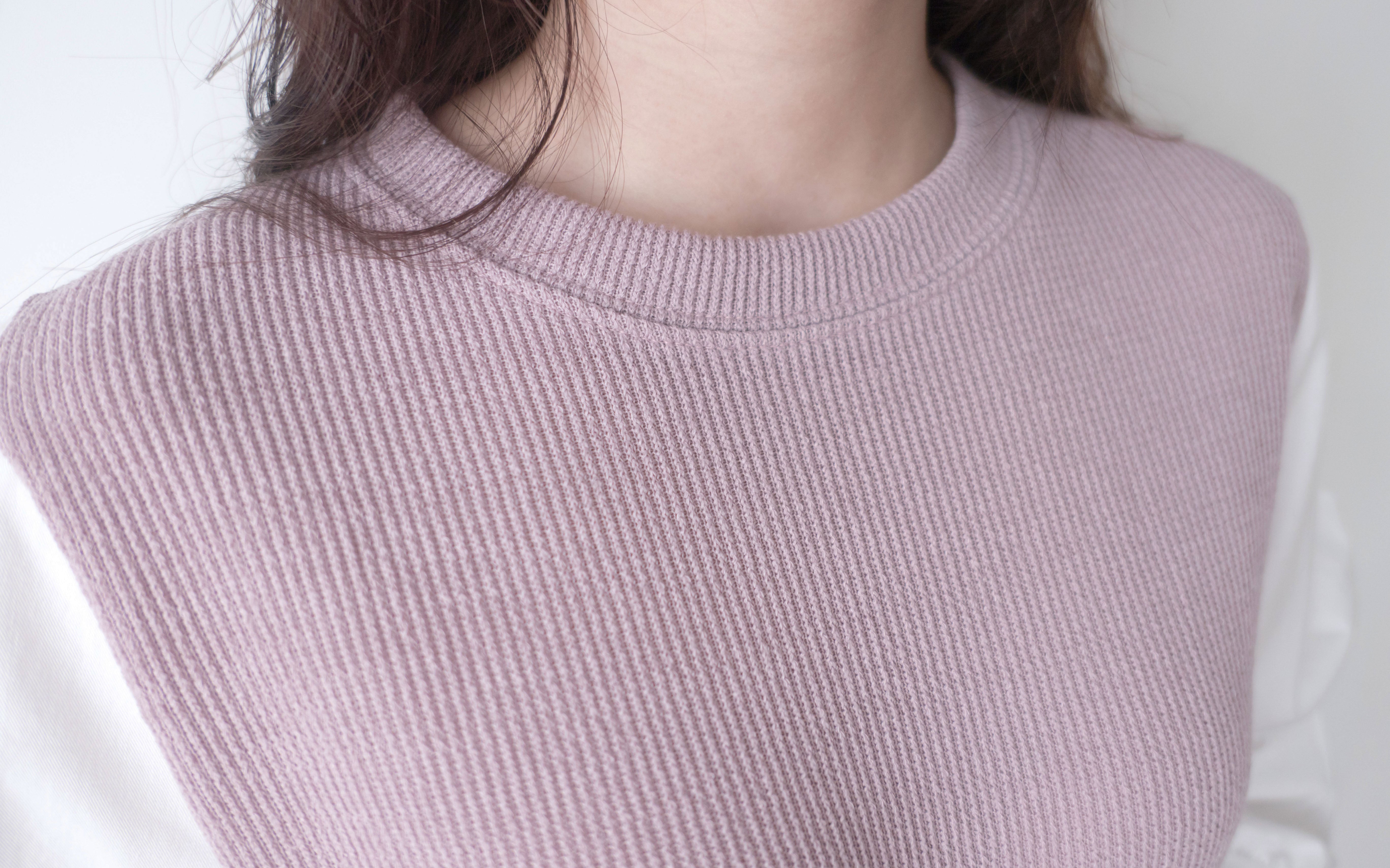 Lady Shirt 粉色假兩件恤衫手袖(連腰帶黑或啡隨機), Dress/ DS9359