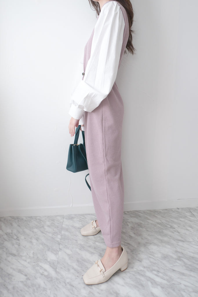 Lady Shirt 粉色假兩件恤衫手袖(連腰帶黑或啡隨機), Dress/ DS9359