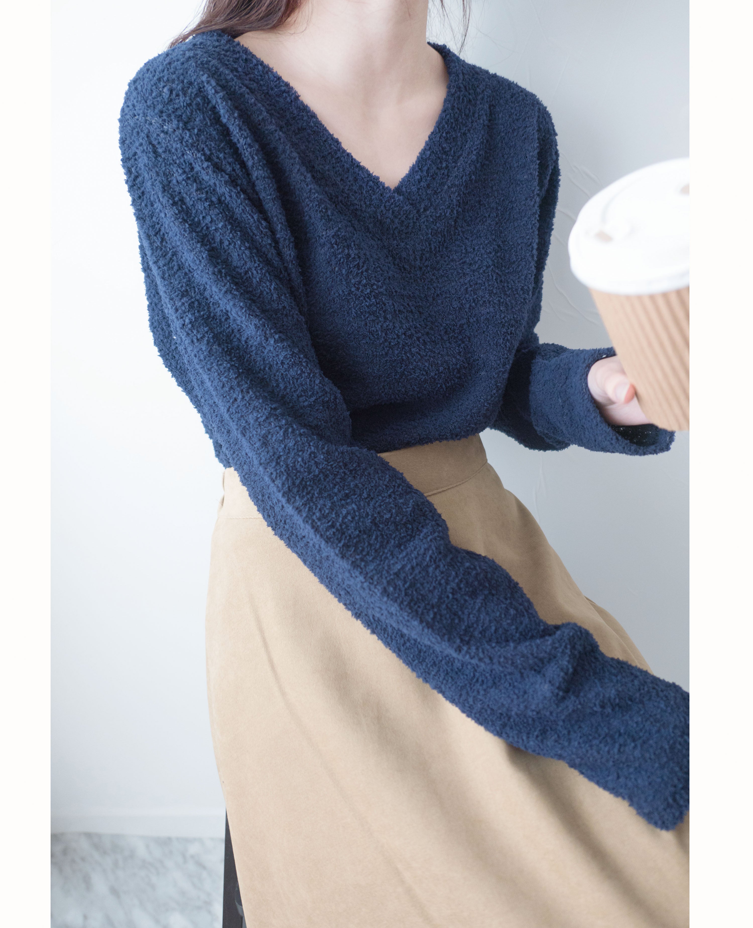 Caramel 駝色微絨面圓滿傘裙, Skirt/ SK8756