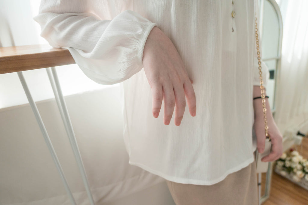 Fairy White 輕盈仙氣純白傘上衣, Blouse/ BU8984
