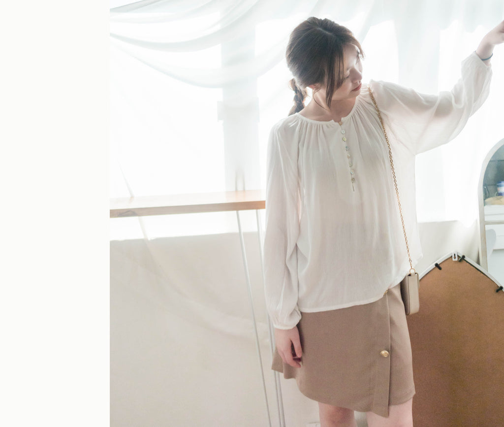 Fairy White 輕盈仙氣純白傘上衣, Blouse/ BU8984
