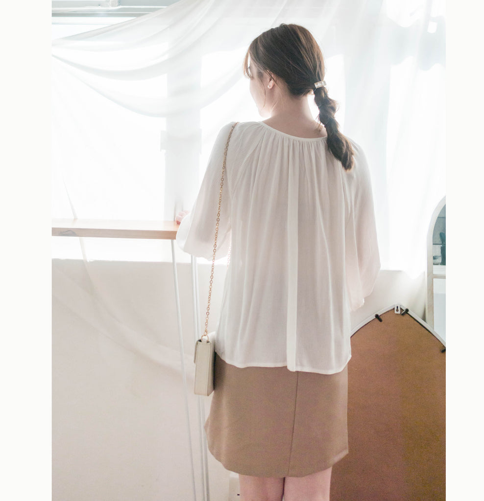 Fairy White 輕盈仙氣純白傘上衣, Blouse/ BU8984