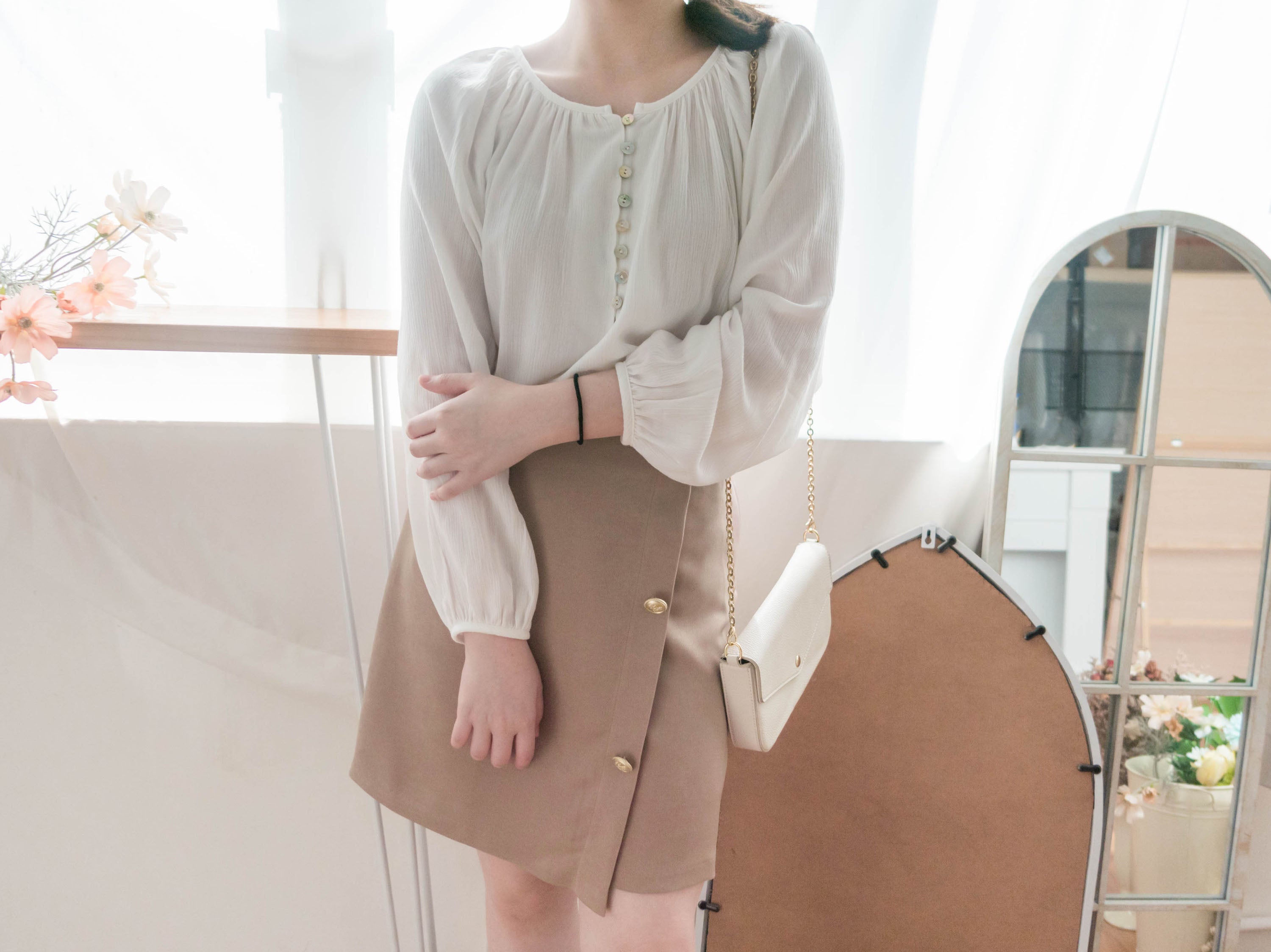 Fairy White 輕盈仙氣純白傘上衣, Blouse/ BU8984