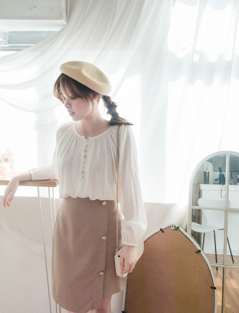 Fairy White 輕盈仙氣純白傘上衣, Blouse/ BU8984