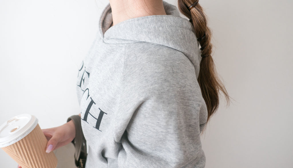 FRENCH HOODIES 舒適全彈性顯瘦修腰衛衣連身裙, Dress/ DS9367