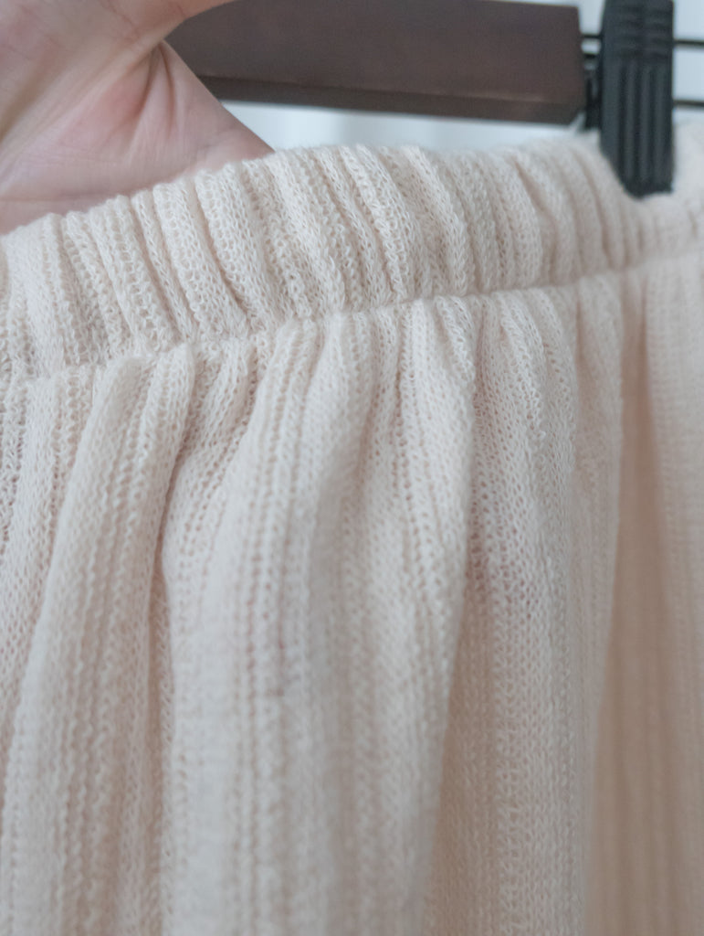 Patterned 彈性線料織紋闊褲, Pants/ PT8401