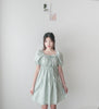 (可襯小白鞋)  彈性領口蝴蝶可調膝上裙, Dress/ DS4982 (Mint Honeydew sold out)