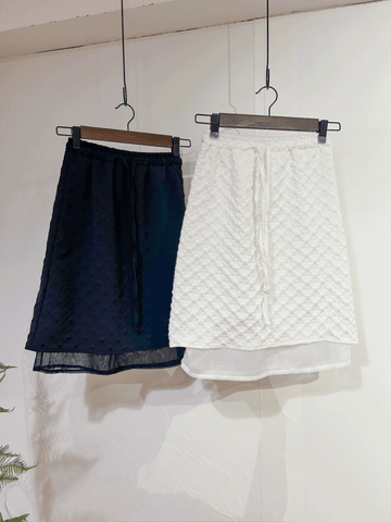 Elastic 腰帶全條超彈性裙褲, Skirt Pants/ SK8649