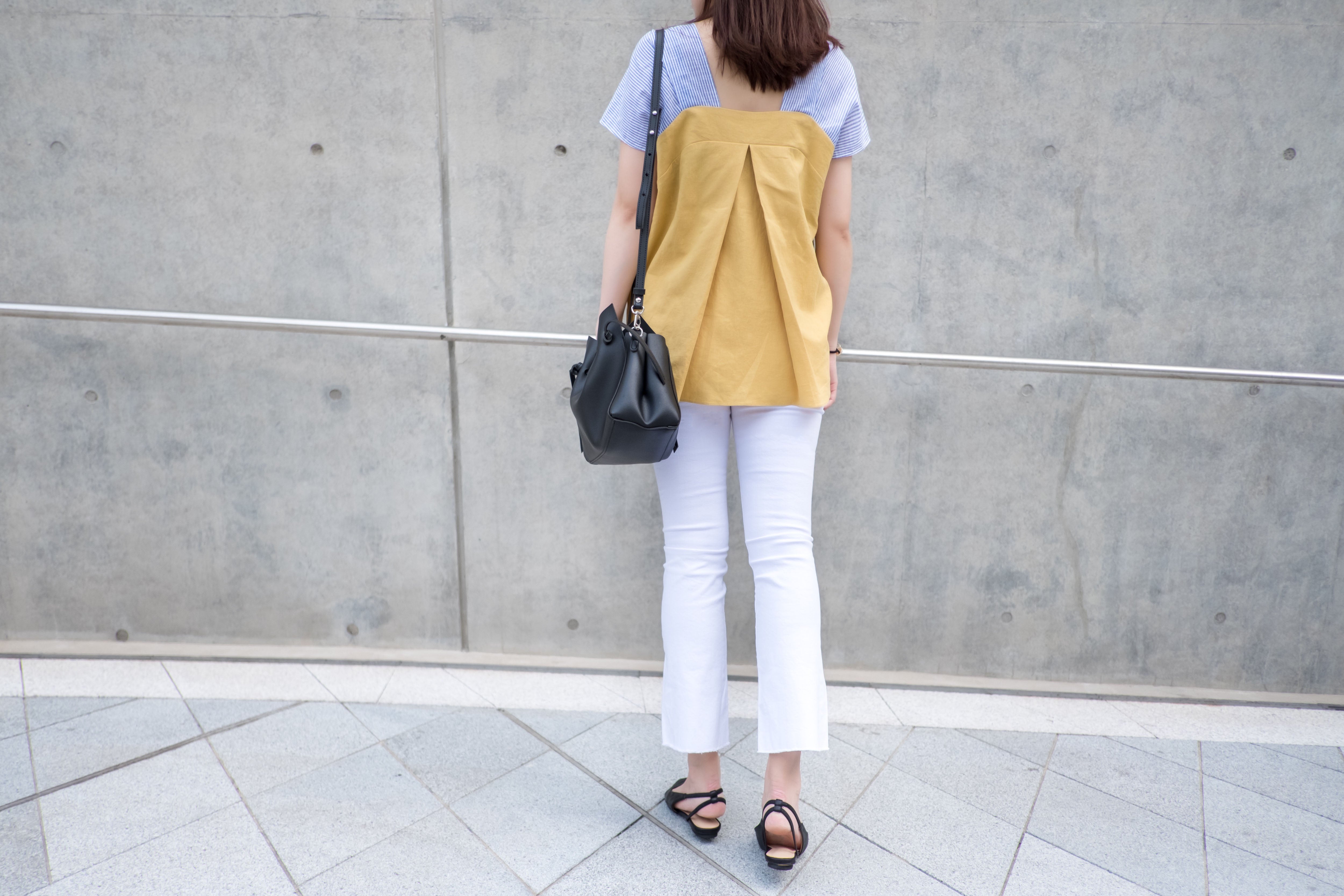 Flare Elastic 全條彈性百搭貼身小直腳, Pants/ PT8220 (WHITE S)