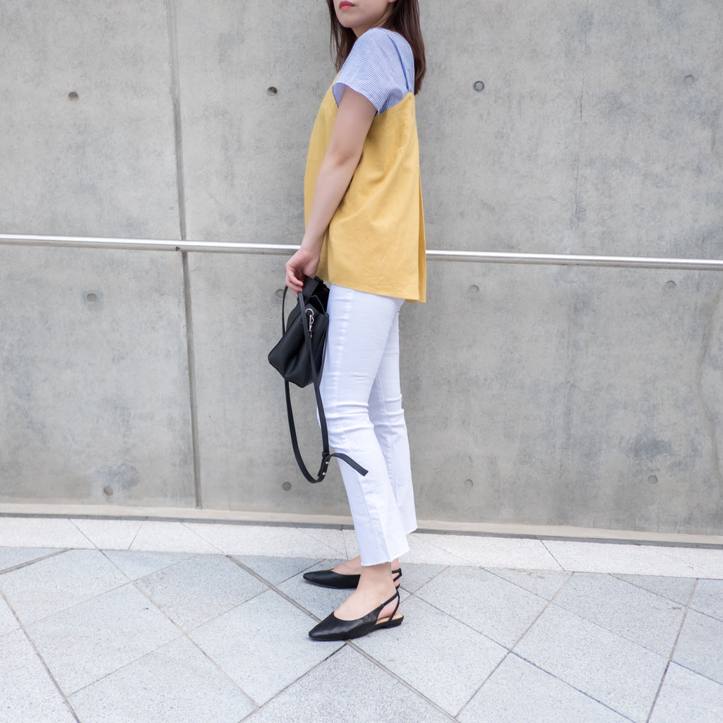 Flare Elastic 全條彈性百搭貼身小直腳, Pants/ PT8220 (WHITE S)