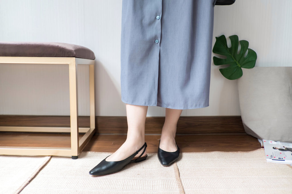 Back Strap 軟熟真皮後交叉帶尖頭, Shoes/ SH8066