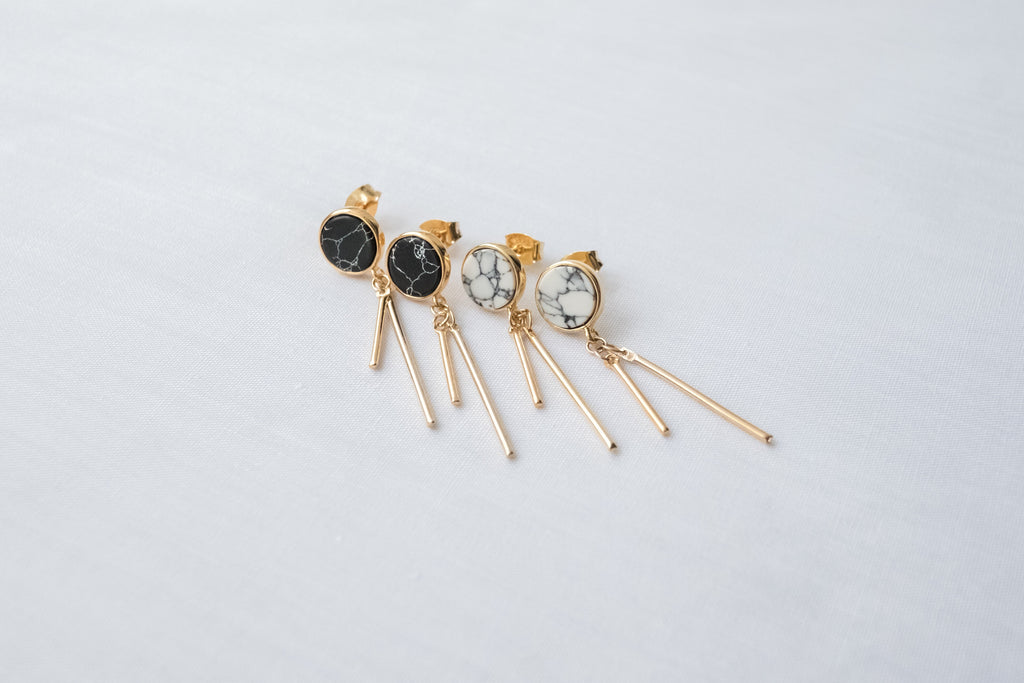 Marble Drop Bar, Earrings/ ER8252