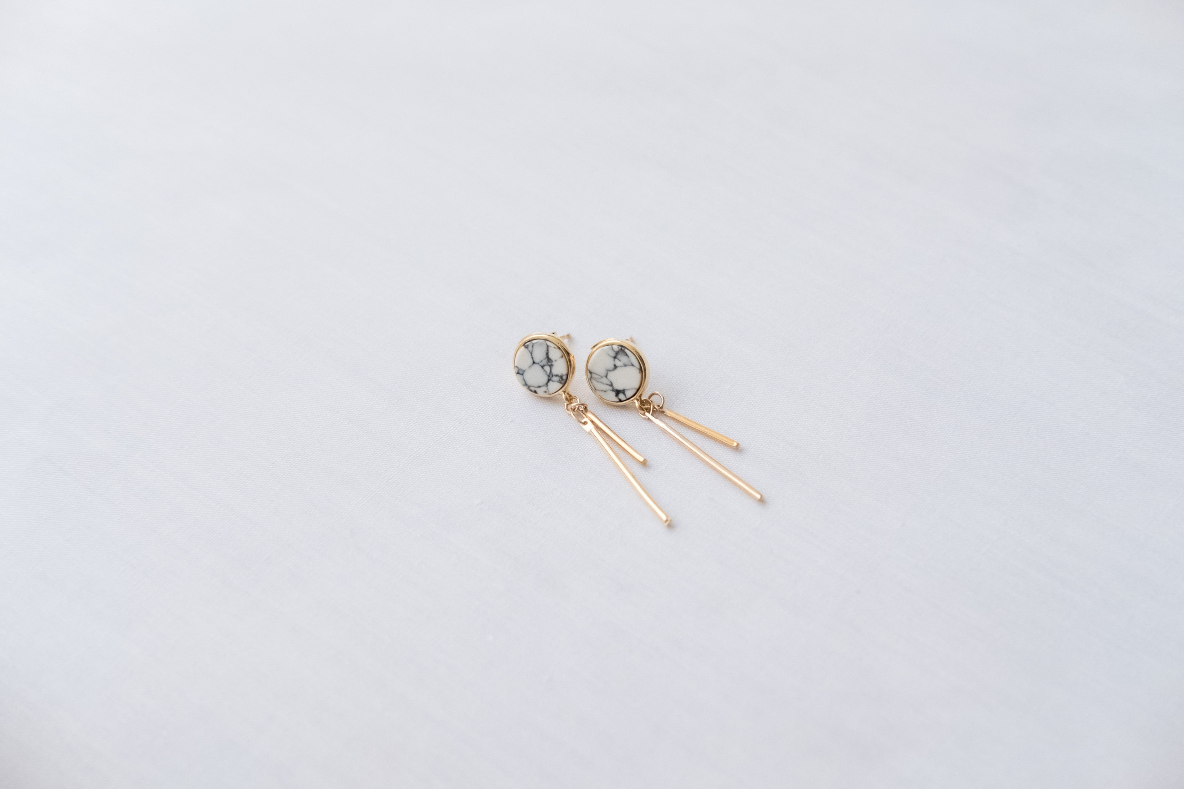 Marble Drop Bar, Earrings/ ER8252