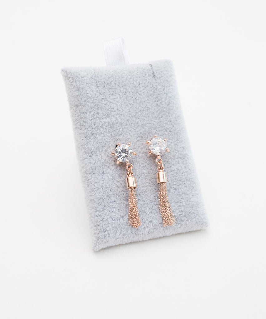 Sliver Tassel Earrings(Silver/Rose-Gold) / ER8109