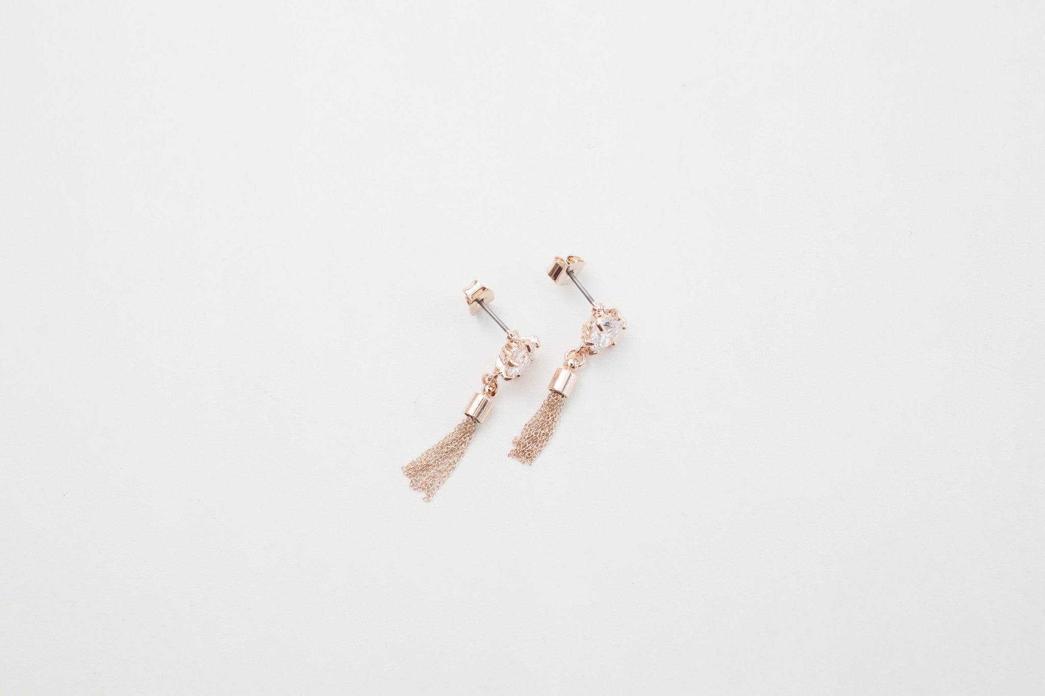 Sliver Tassel Earrings(Silver/Rose-Gold) / ER8109