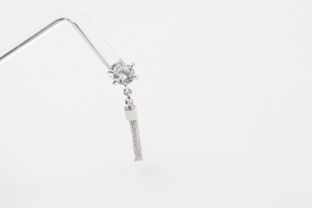 Sliver Tassel Earrings(Silver/Rose-Gold) / ER8109