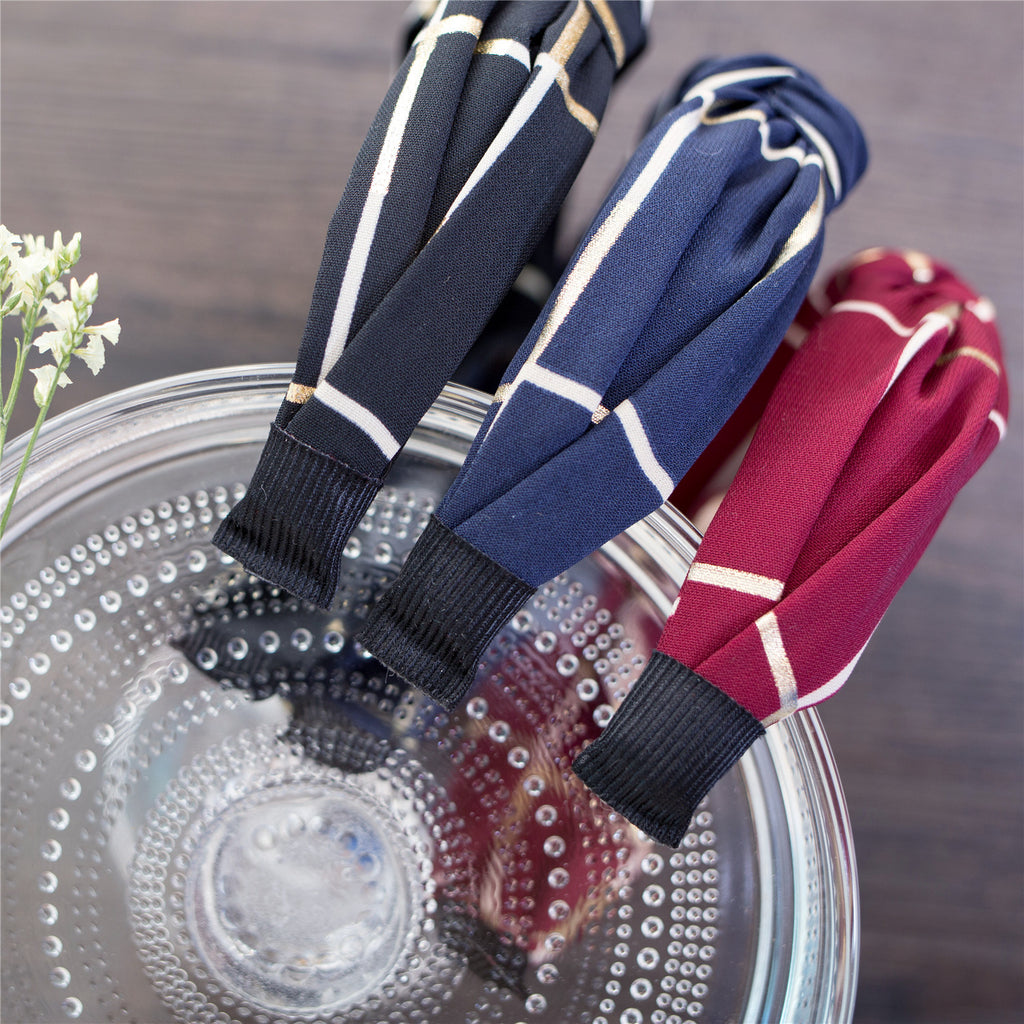 Checked ribbon Hairband / HA8020
