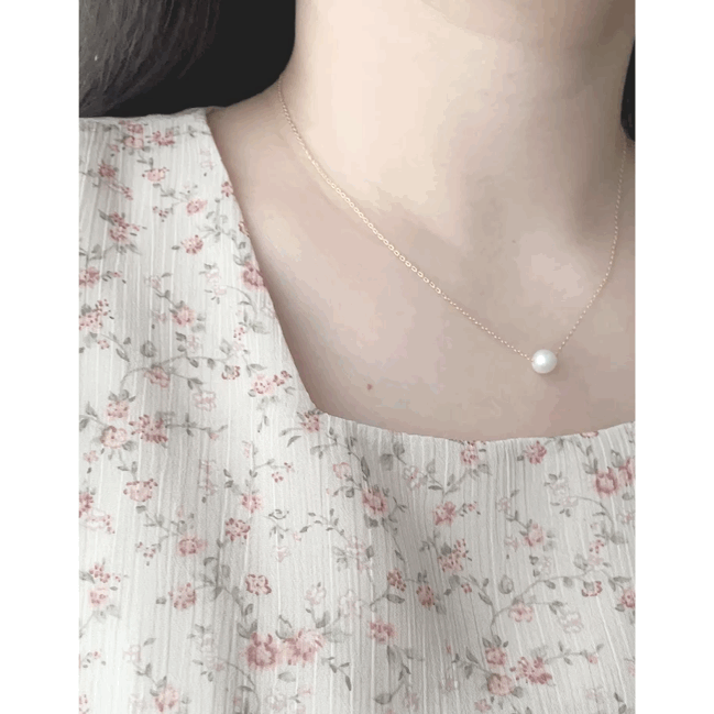 Silver made Real Pearl, Necklace/ NL8146 (silver sold out)