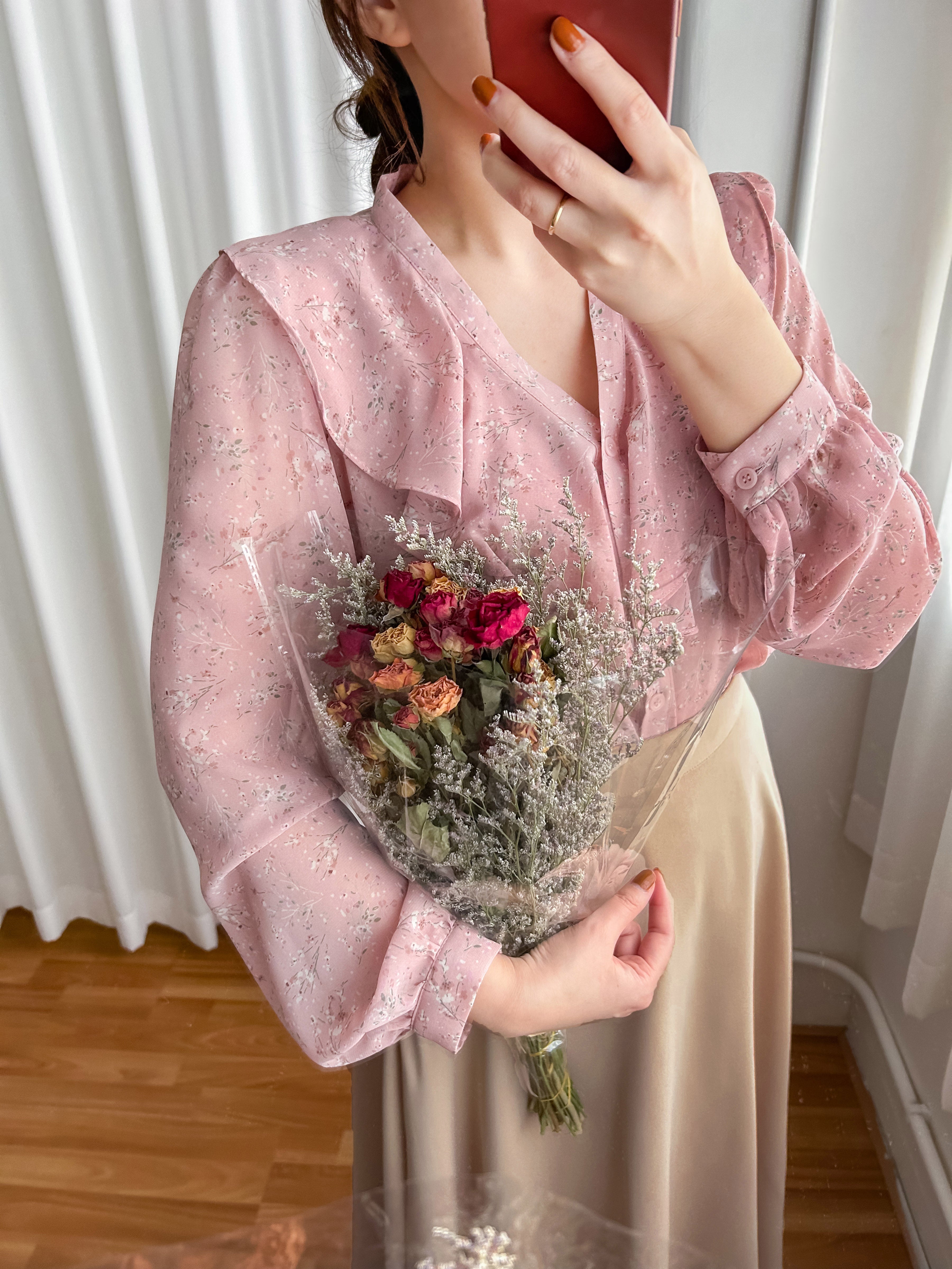 Silk Smooth 四色絲滑質料顯瘦傘形長裙, Skirt/ SK8673 (Ivory/black sold out)