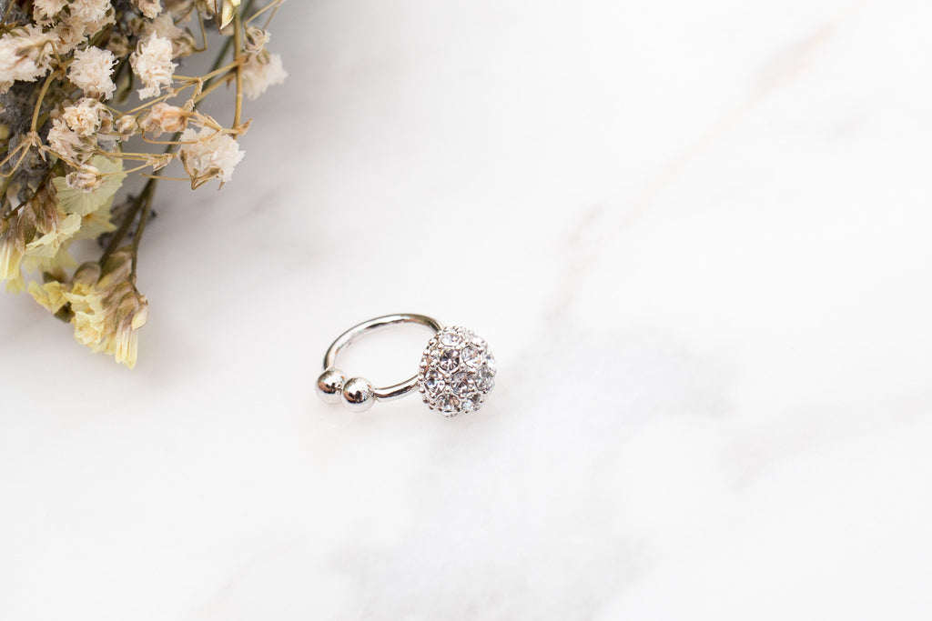 Crystal Ball Ear Cuff 耳夾/ ER8127