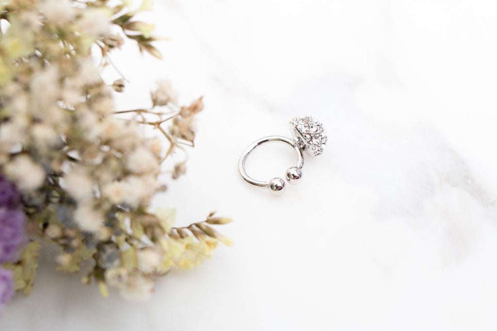 Crystal Ball Ear Cuff 耳夾/ ER8127