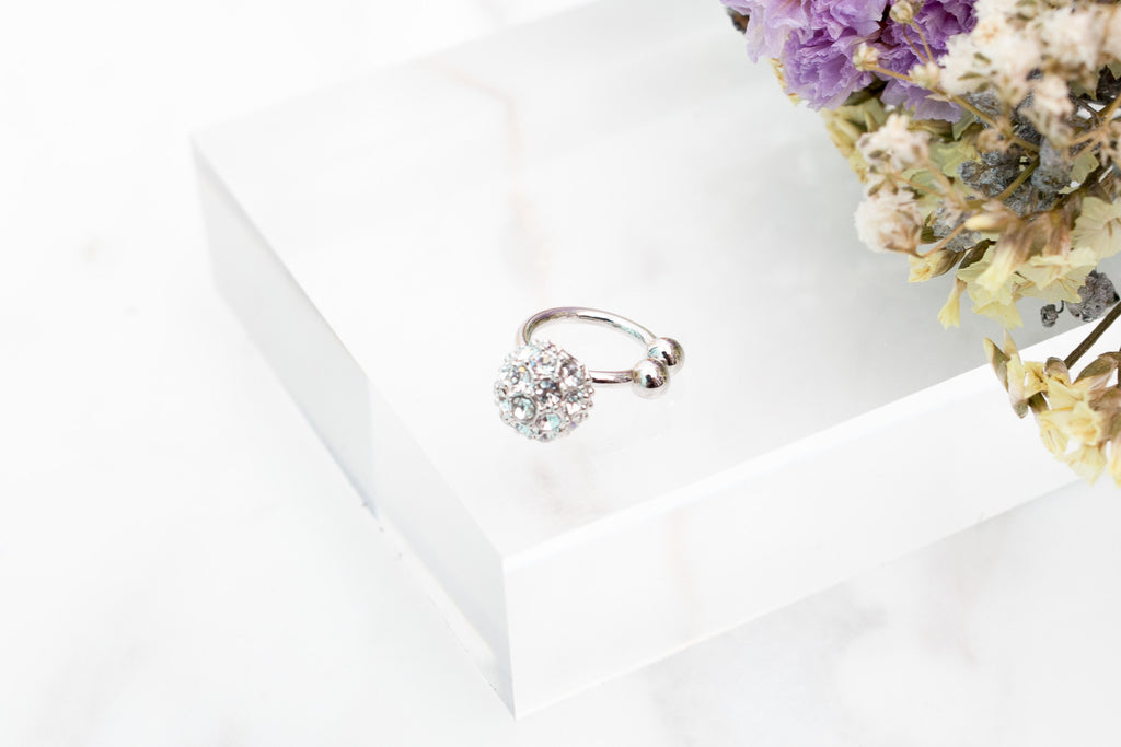 Crystal Ball Ear Cuff 耳夾/ ER8127